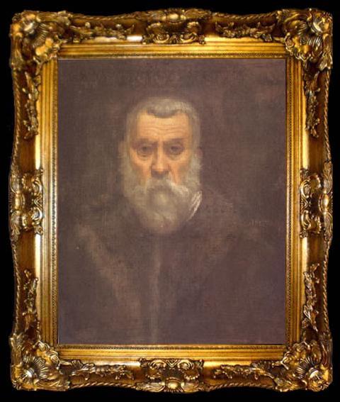 framed  TINTORETTO, Jacopo Self Portrait (mk05), ta009-2